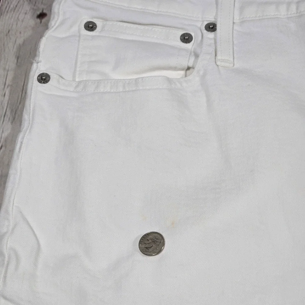 J.Crew Curvy Slim Wide Leg Jeans‎ White Denim High Rise BX828 Size 34 NEW